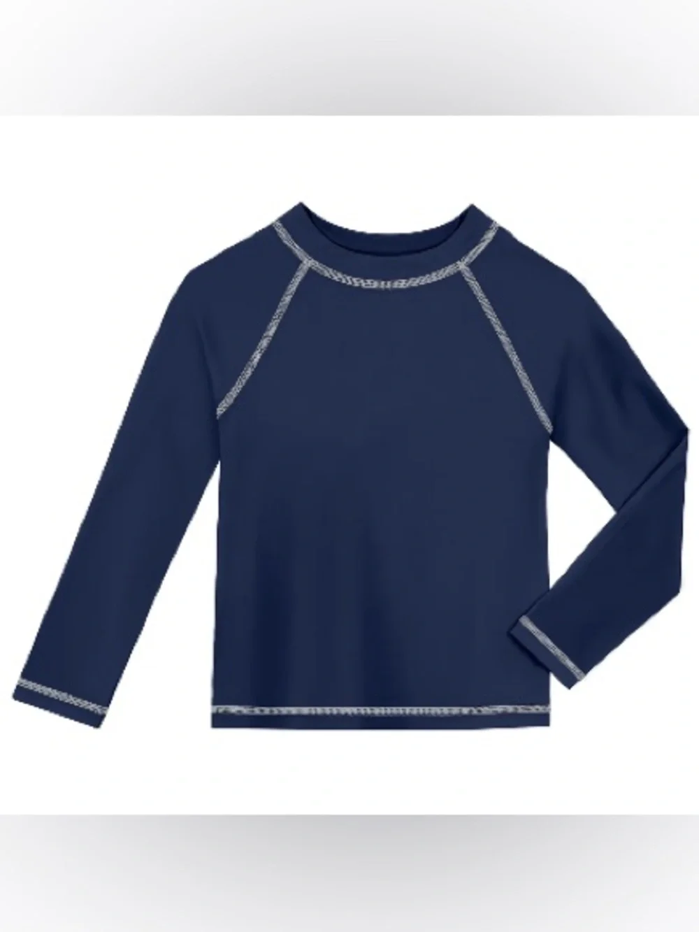 City Threads Navy Long-Sleeve Kids Rash Guard 4T